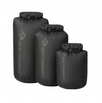 Sea To Summit Lightweight Tactical Military Dry Sack Set. 3 Piece Set. Black. 